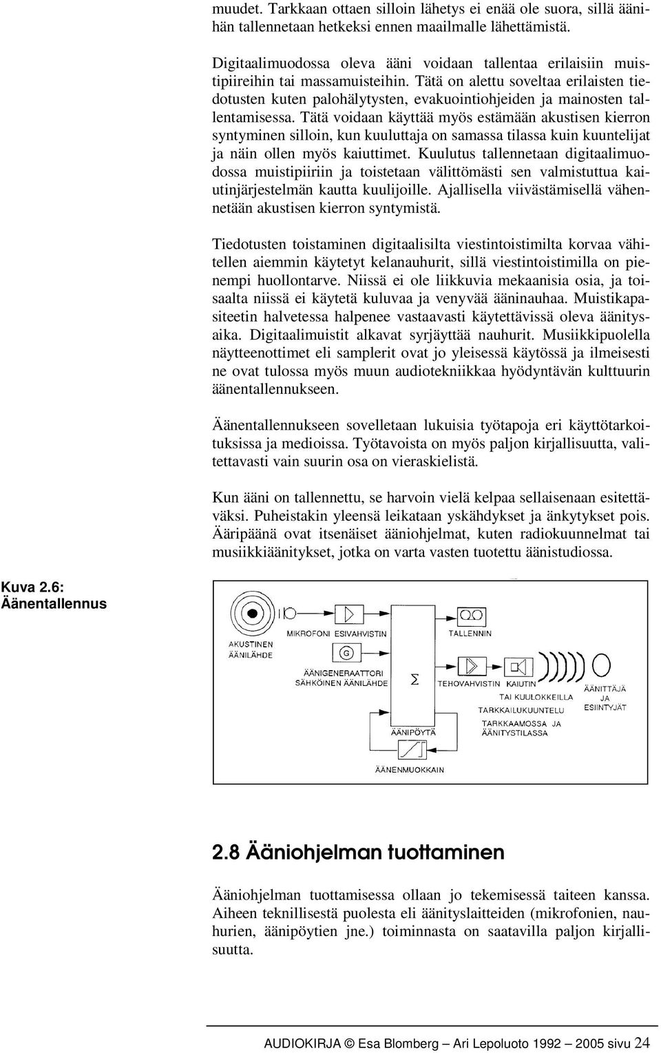 Tätä on alettu soveltaa erilaisten tiedotusten kuten palohälytysten, evakuointiohjeiden ja mainosten tallentamisessa.