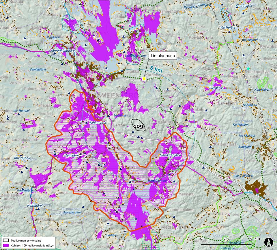 Kivijärvi Saarijärvi Mustajärvi Sarkkilanjärvi Heinijärvi Iso Työläjärvi Miharinlammi Parilanjärvi Kelhäjärvi