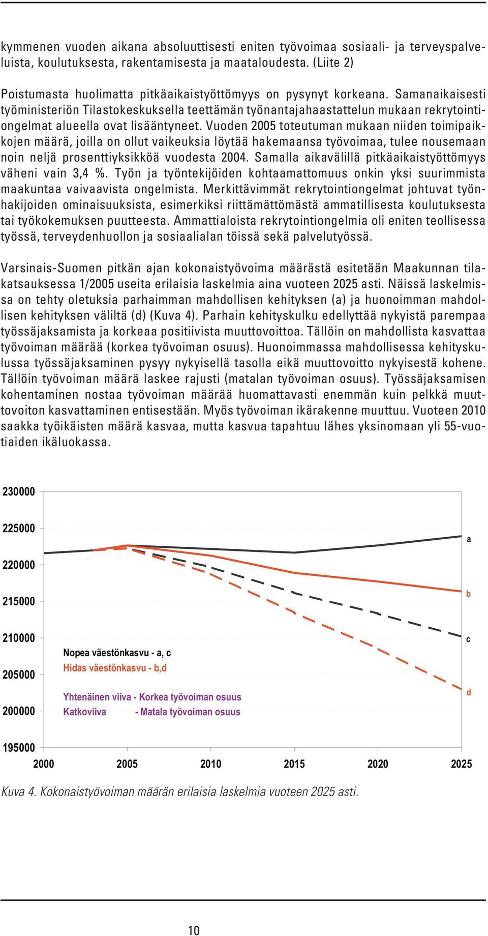 Samanaikaisesti työministeriön Tilastokeskuksella teettämän työnantajahaastattelun mukaan rekrytointiongelmat alueella ovat lisääntyneet.