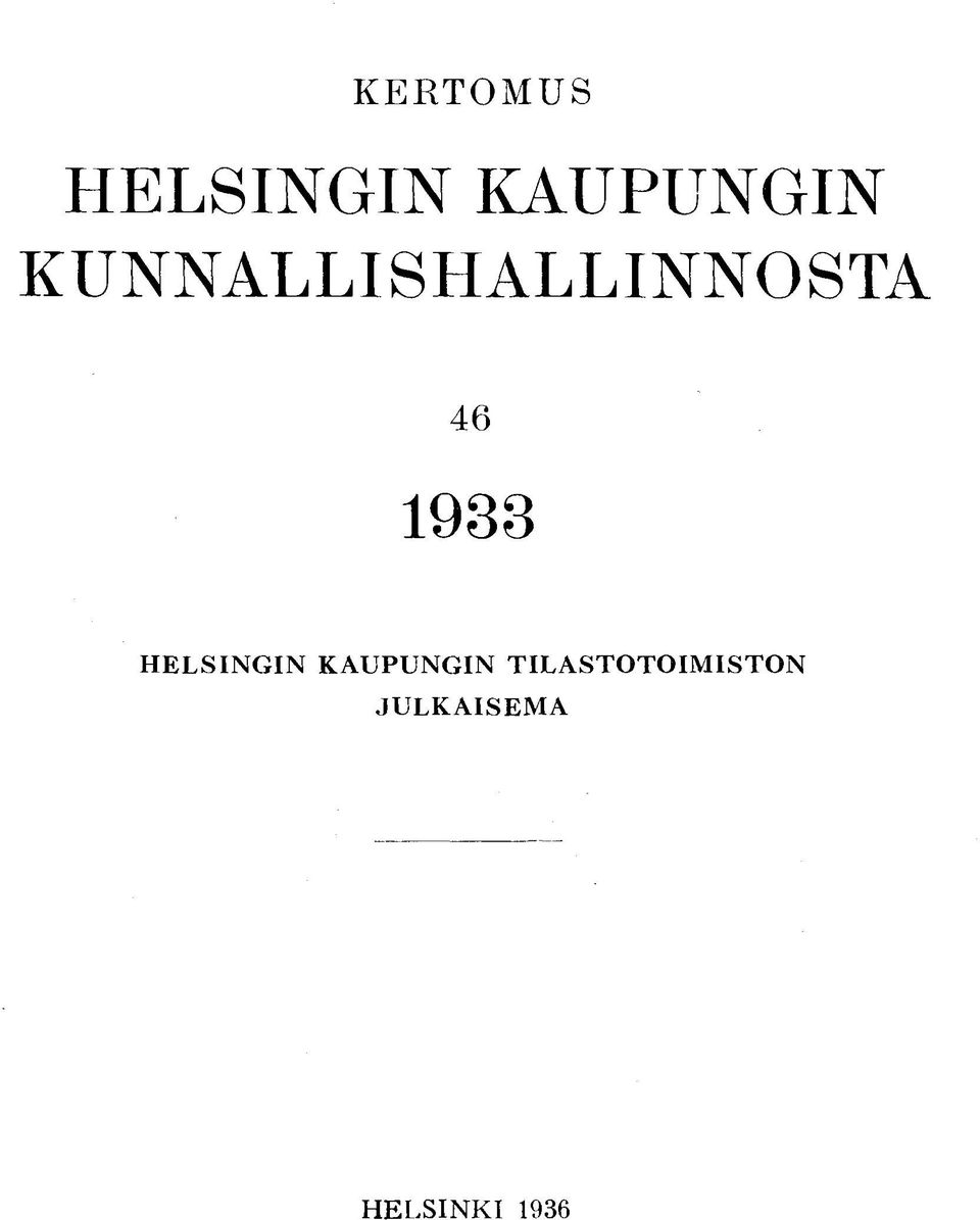 HELSINGIN KAUPUNGIN