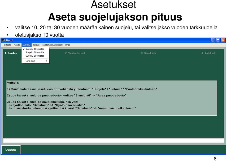 jakso vuoden tarkkuudella oletusjakso