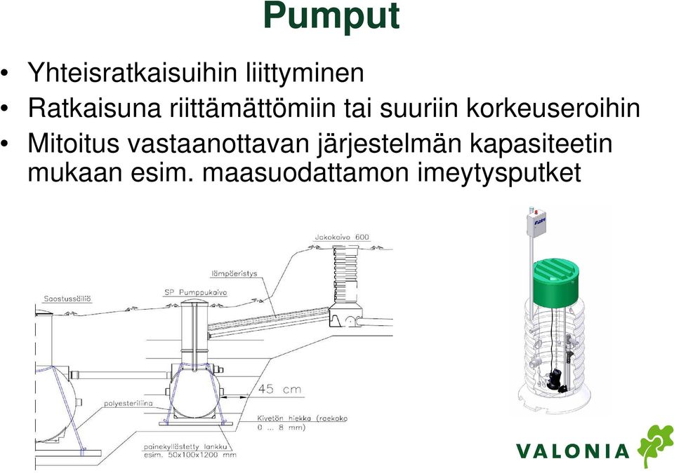 korkeuseroihin Mitoitus vastaanottavan