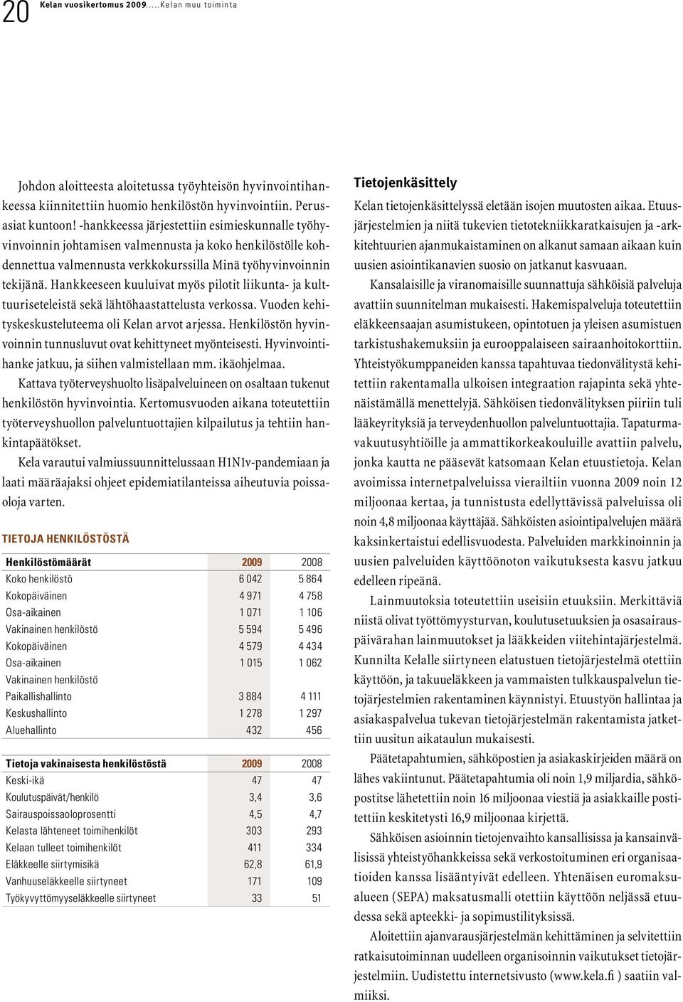 Hankkeeseen kuuluivat myös pilotit liikunta- ja kulttuuriseteleistä sekä lähtöhaastattelusta verkossa. Vuoden kehityskeskusteluteema oli Kelan arvot arjessa.