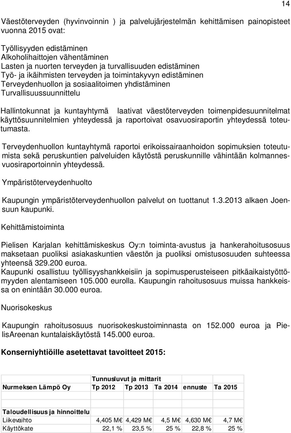 väestöterveyden toimenpidesuunnitelmat käyttösuunnitelmien yhteydessä ja raportoivat osavuosiraportin yhteydessä toteutumasta.