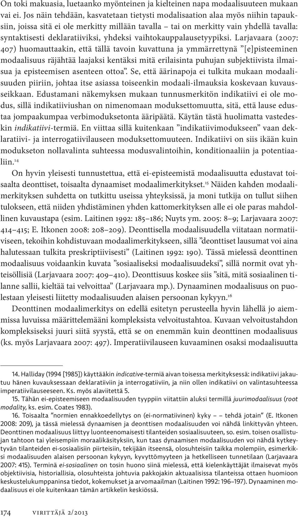yhdeksi vaihtokauppalausetyypiksi.