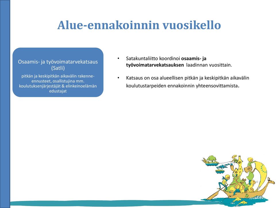 koulutuksenjärjestäjät & elinkeinoelämän edustajat Satakuntaliitto koordinoi osaamis- ja