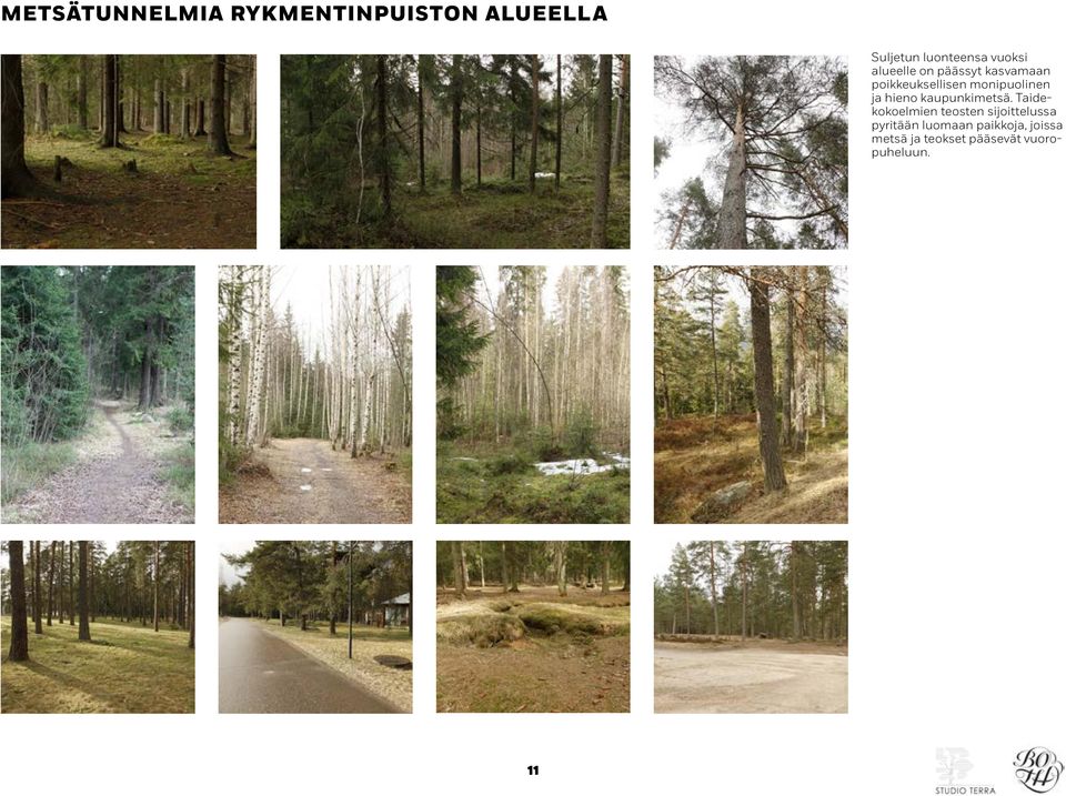 ja hieno kaupunkimetsä.