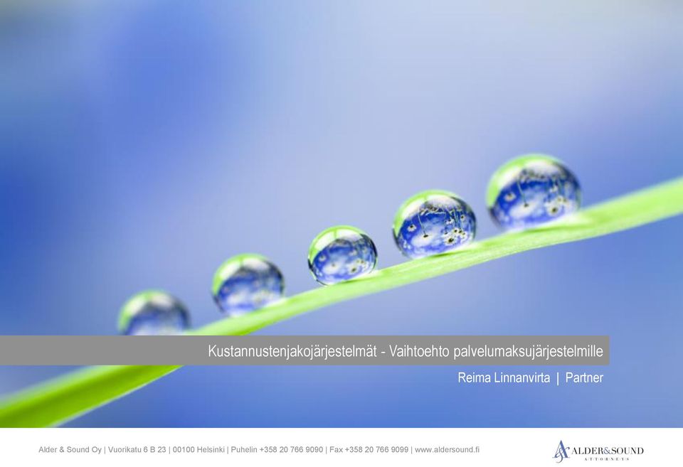 Partner Alder & Sound Oy Vuorikatu 6 B 23 00100