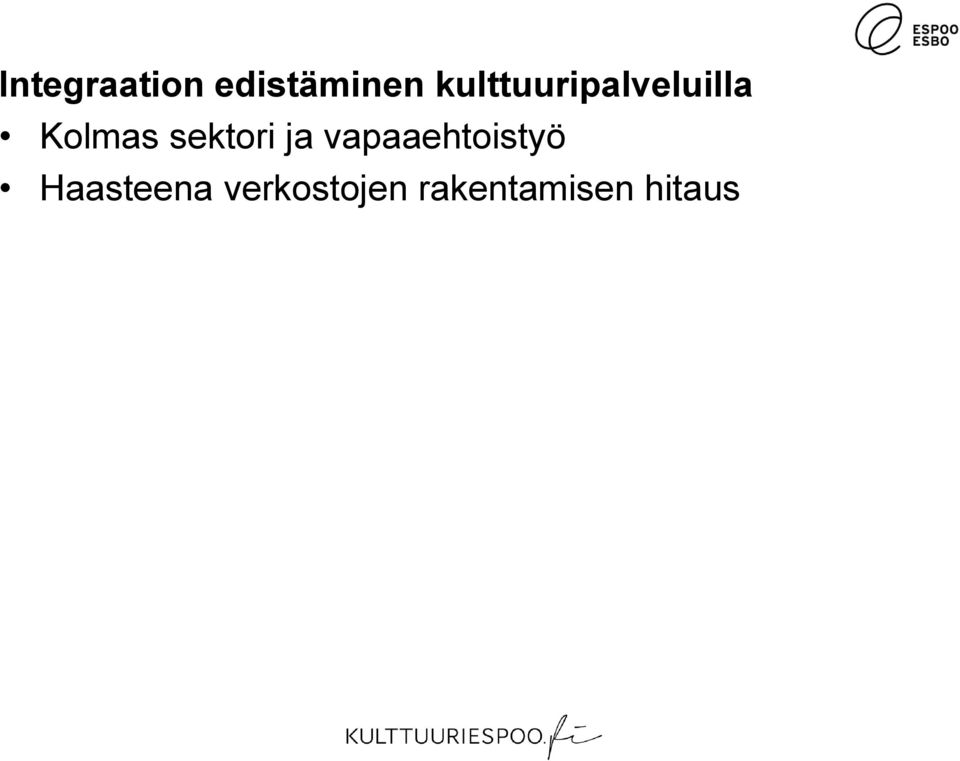 sektori ja vapaaehtoistyö
