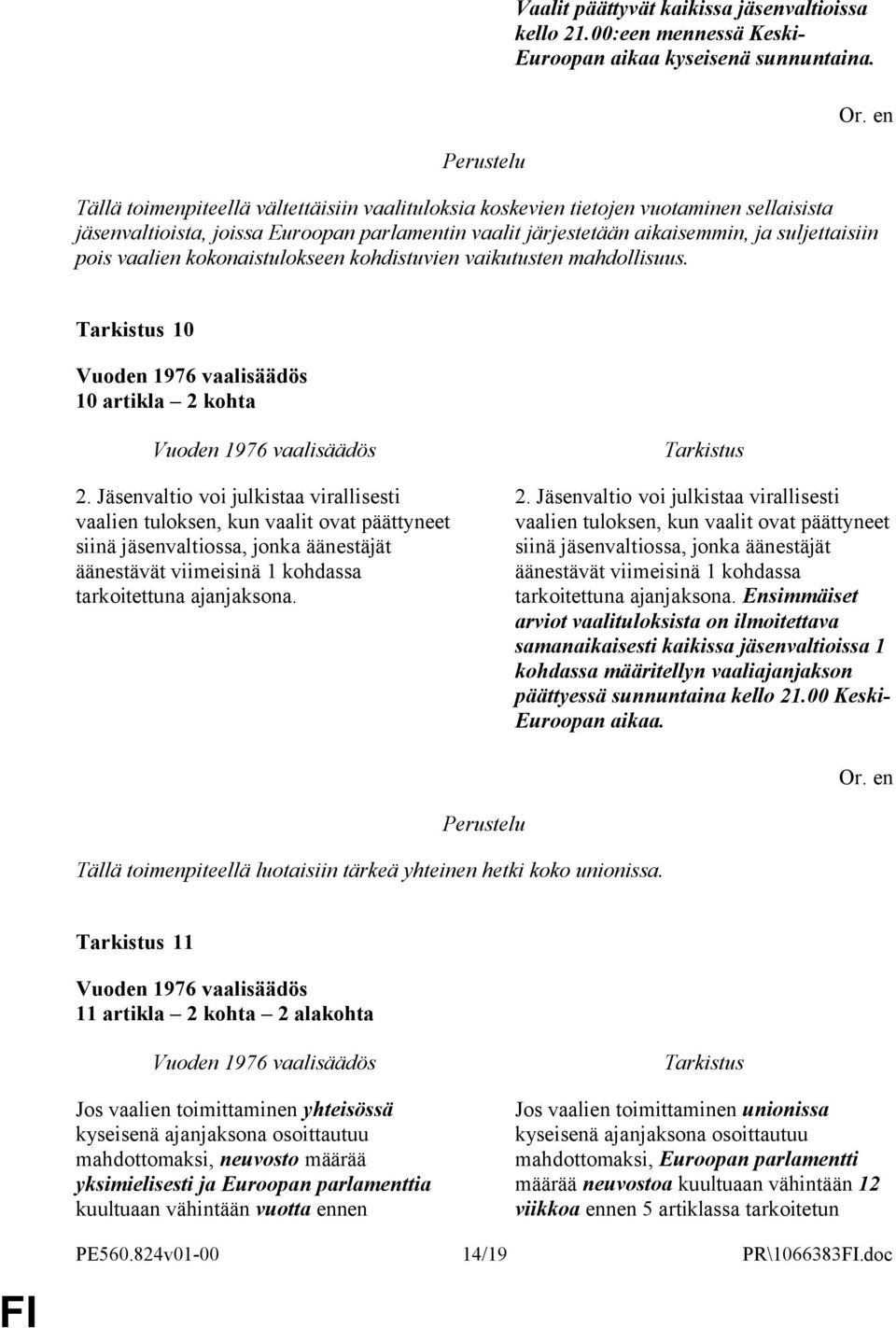 kokonaistulokseen kohdistuvien vaikutusten mahdollisuus. 10 10 artikla 2 kohta 2.