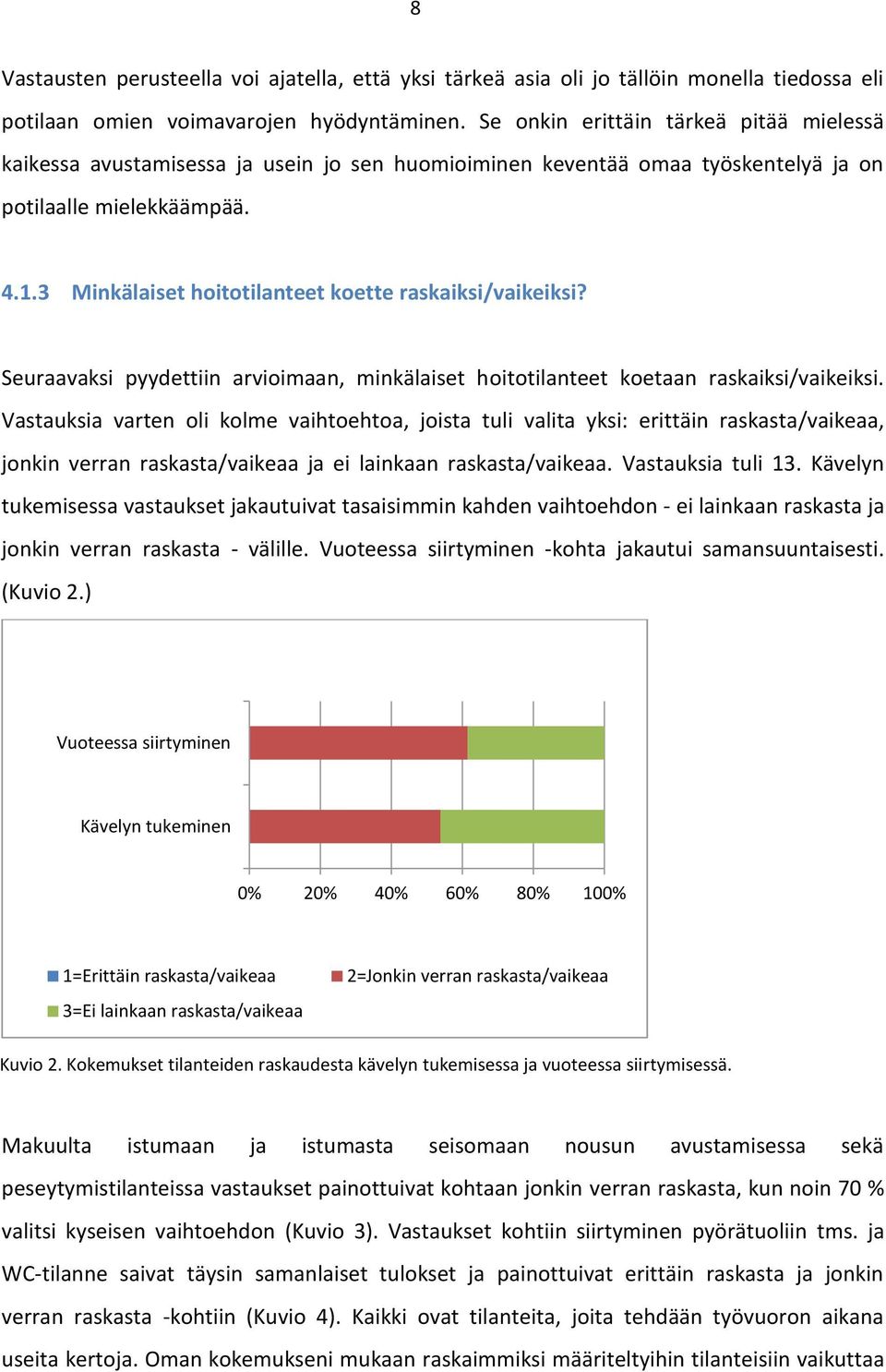 3 Minkälaiset hoitotilanteet koette raskaiksi/vaikeiksi? Seuraavaksi pyydettiin arvioimaan, minkälaiset hoitotilanteet koetaan raskaiksi/vaikeiksi.