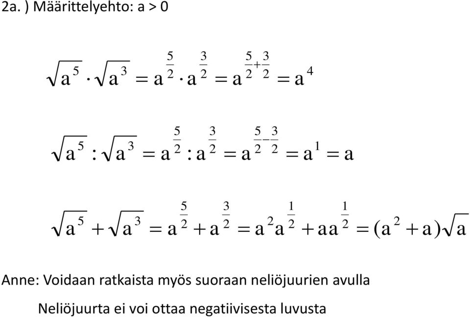 neliöjuurien vull Neliöjuurt