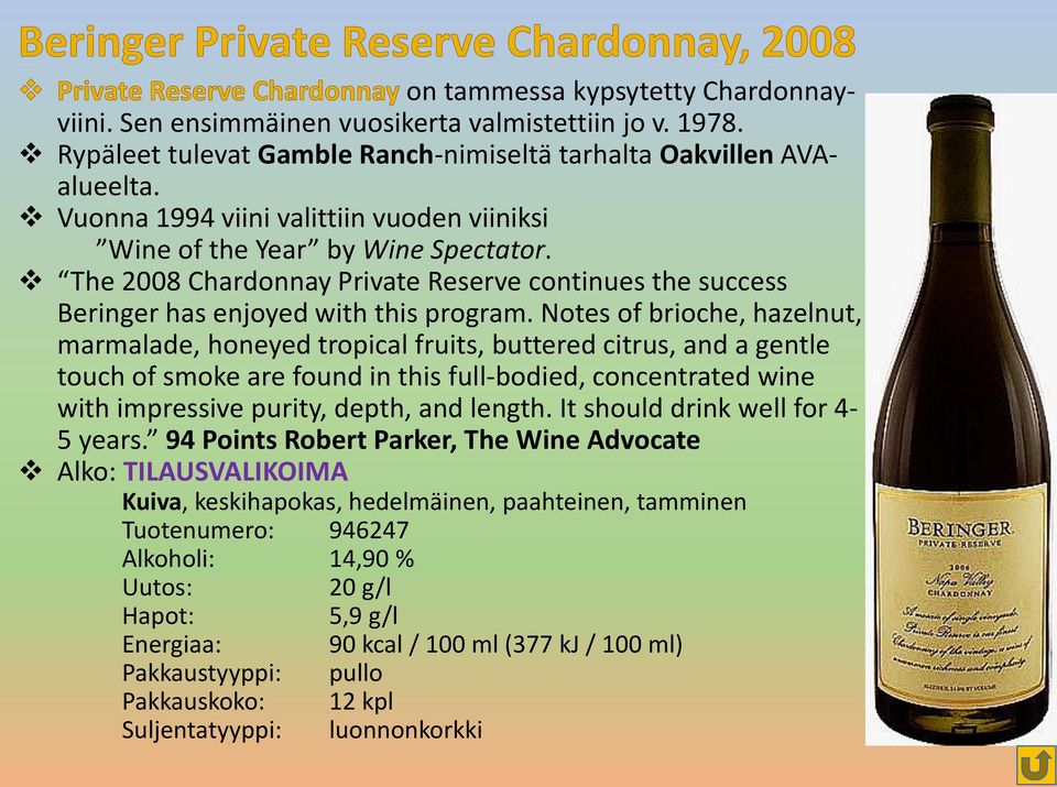 Notes of brioche, hazelnut, marmalade, honeyed tropical fruits, buttered citrus, and a gentle touch of smoke are found in this full-bodied, concentrated wine with impressive purity, depth, and length.