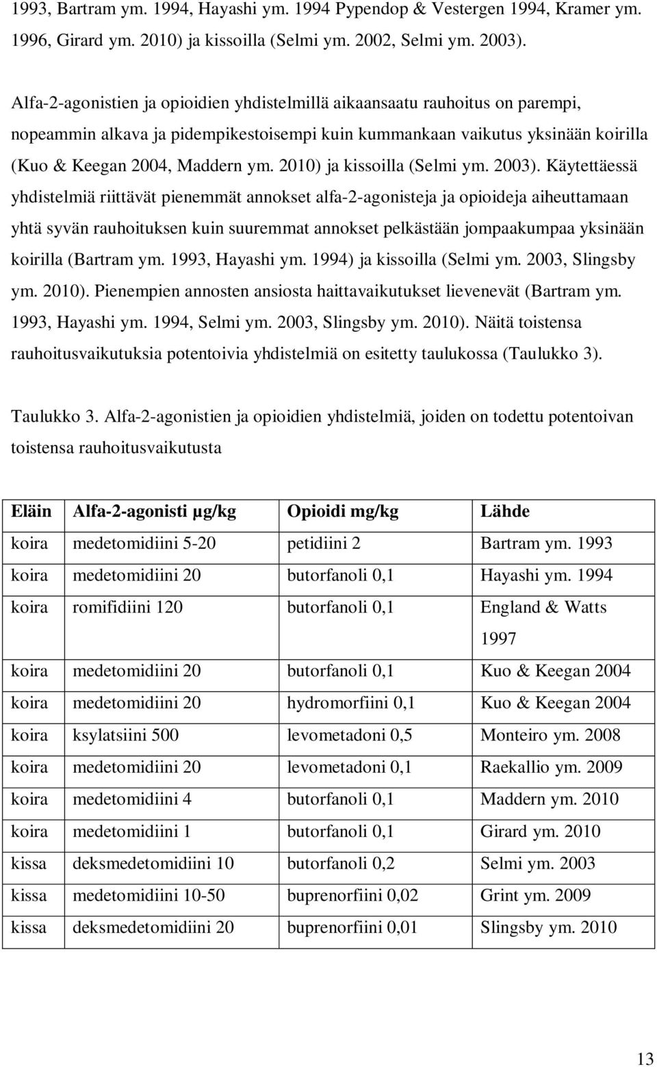 2010) ja kissoilla (Selmi ym. 2003).