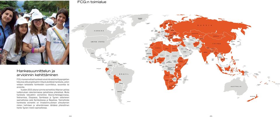 Vuoden 2015 aikana tuimme esimerkiksi Albanian poliisia luottamuksen rakentamisessa paikallisissa yhteisöissä.
