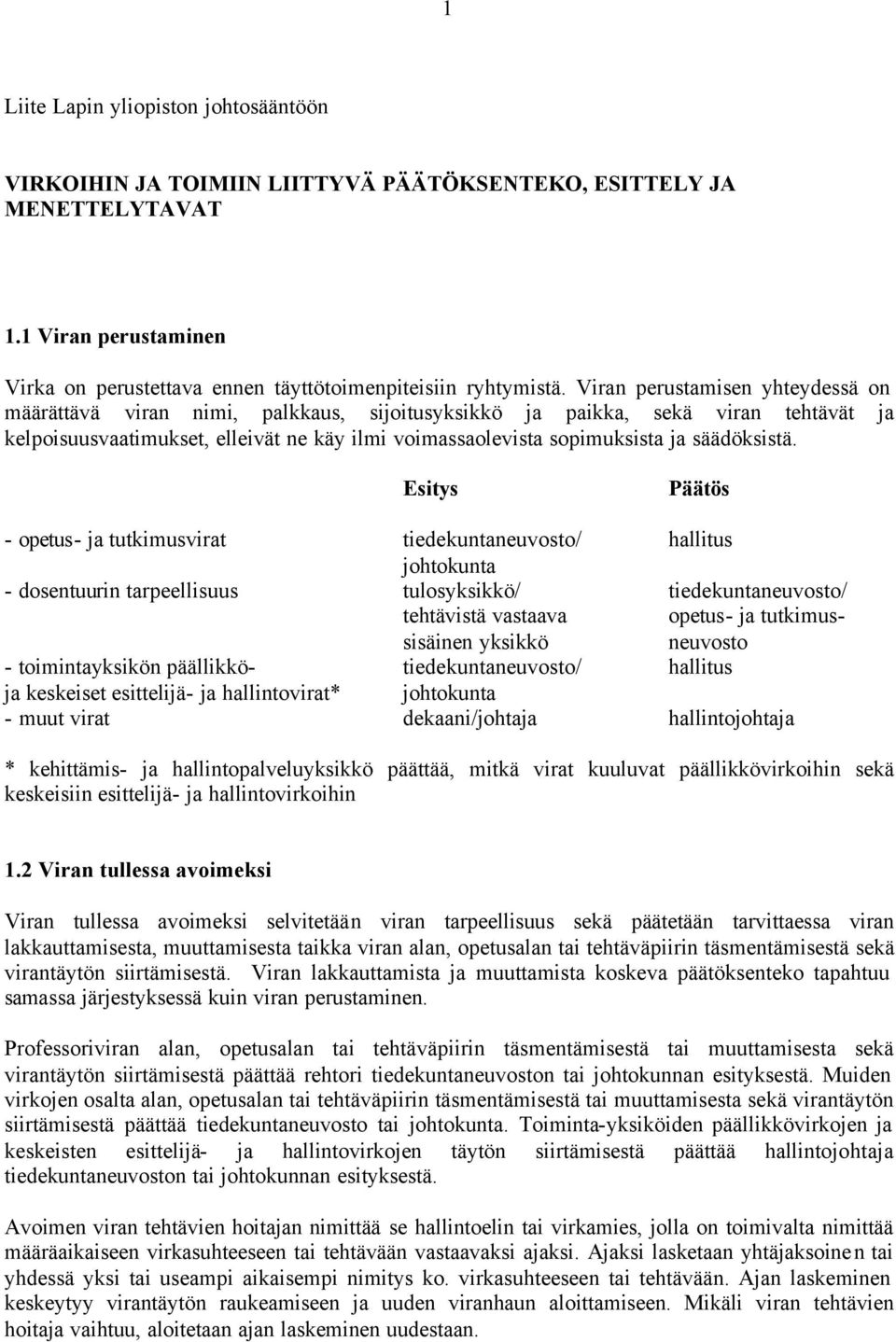 säädöksistä.