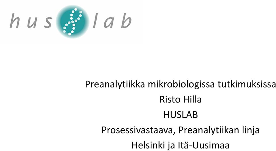 HUSLAB Prosessivastaava,