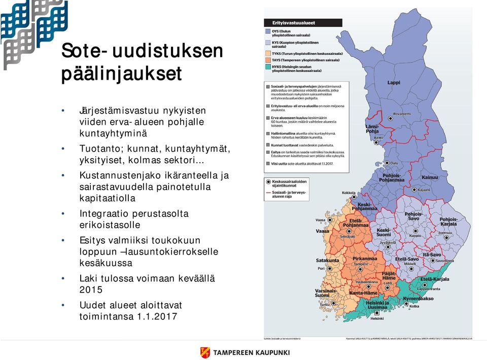 .. Kustannustenjako ikäranteella ja sairastavuudella painotetulla kapitaatiolla Integraatio perustasolta