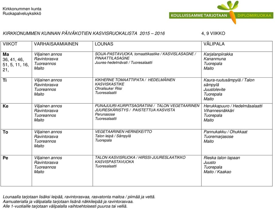 PUNAJUURI-KURPITSAGRATIINI / TALON VEGETAARINEN JUURESKÄRISTYS / PAISTETTUA KASVISTA runasose Herukkapuuro / Hedelmäsalaatti VEGETAARINEN