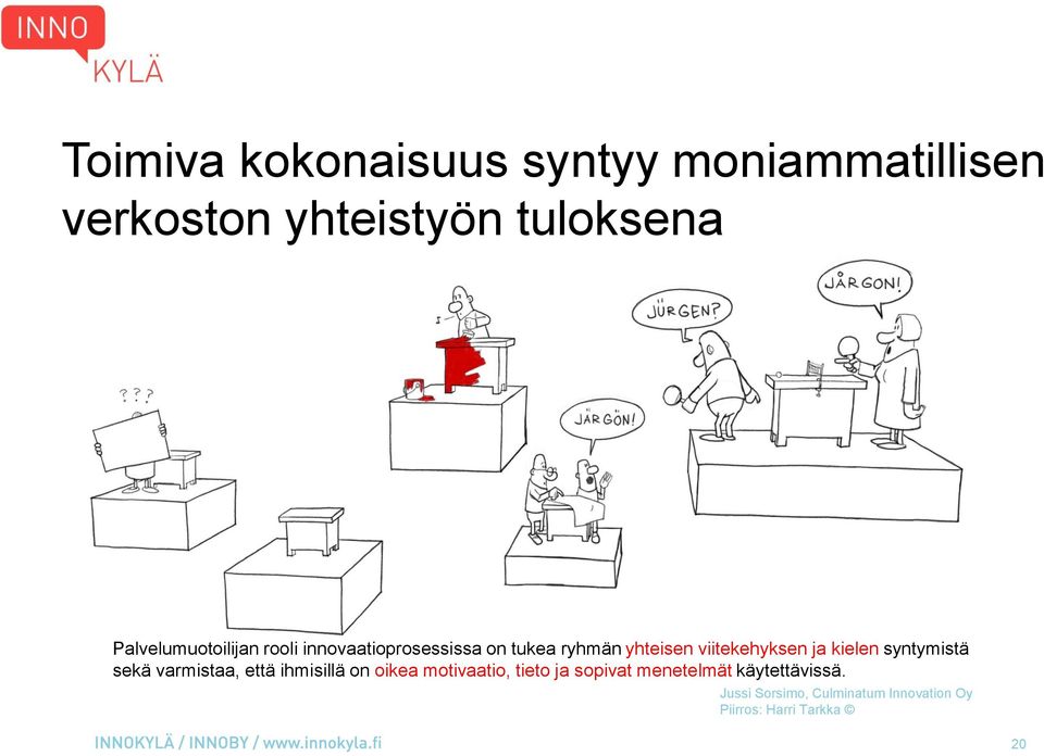 ja kielen syntymistä sekä varmistaa, että ihmisillä on oikea motivaatio, tieto ja