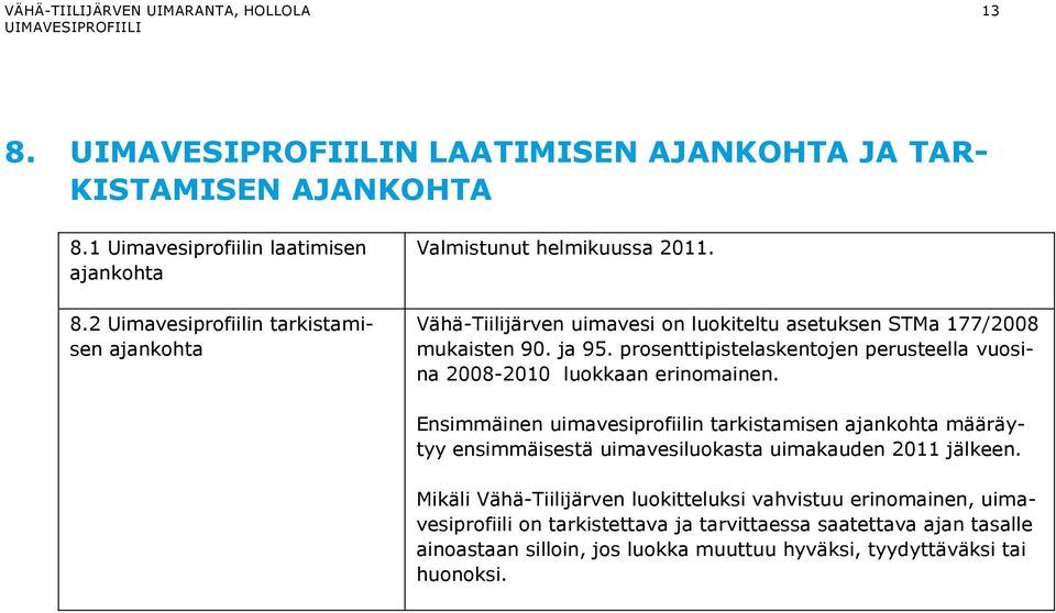 prosenttipistelaskentojen perusteella vuosina 2008-2010 luokkaan erinomainen.