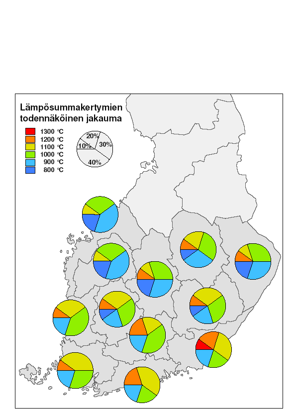 Kasvukauden pituus Millä todennäköisyydellä