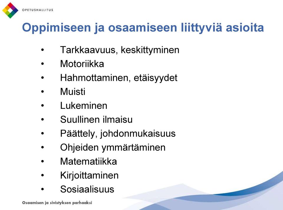 Lukeminen Suullinen ilmaisu Päättely, johdonmukaisuus