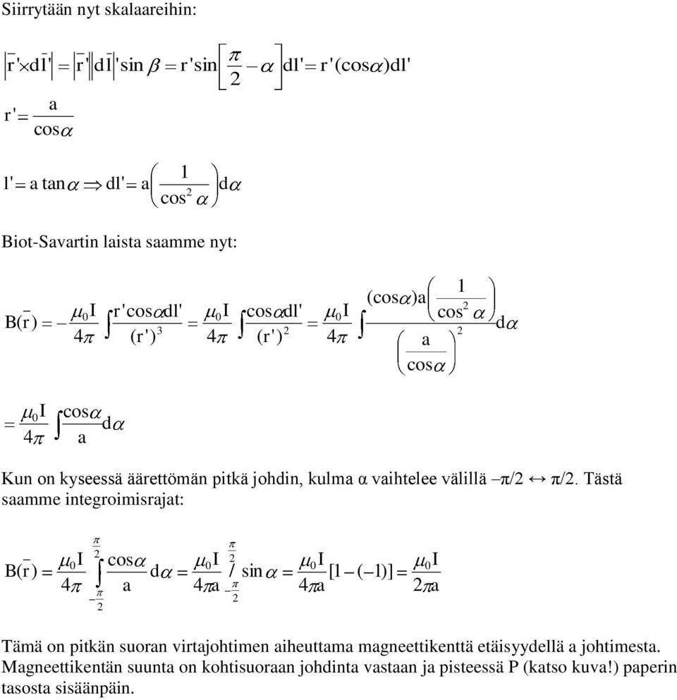 välillä π/ π/.