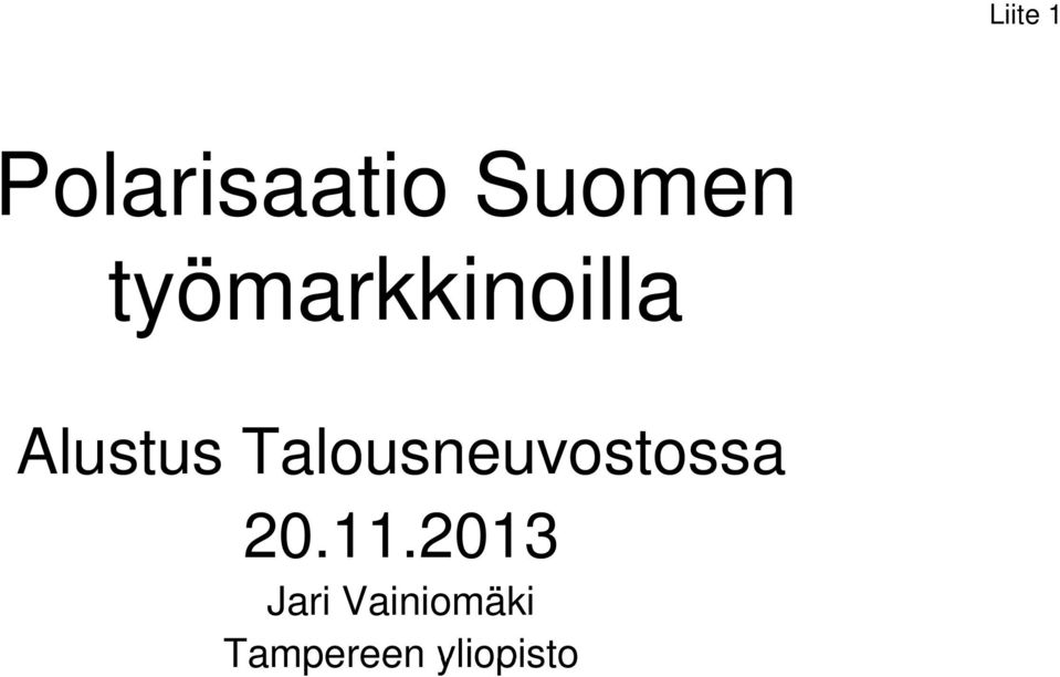 Talousneuvostossa 20.11.
