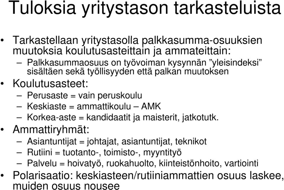 kandidaatit ja maisterit, jatkotutk.