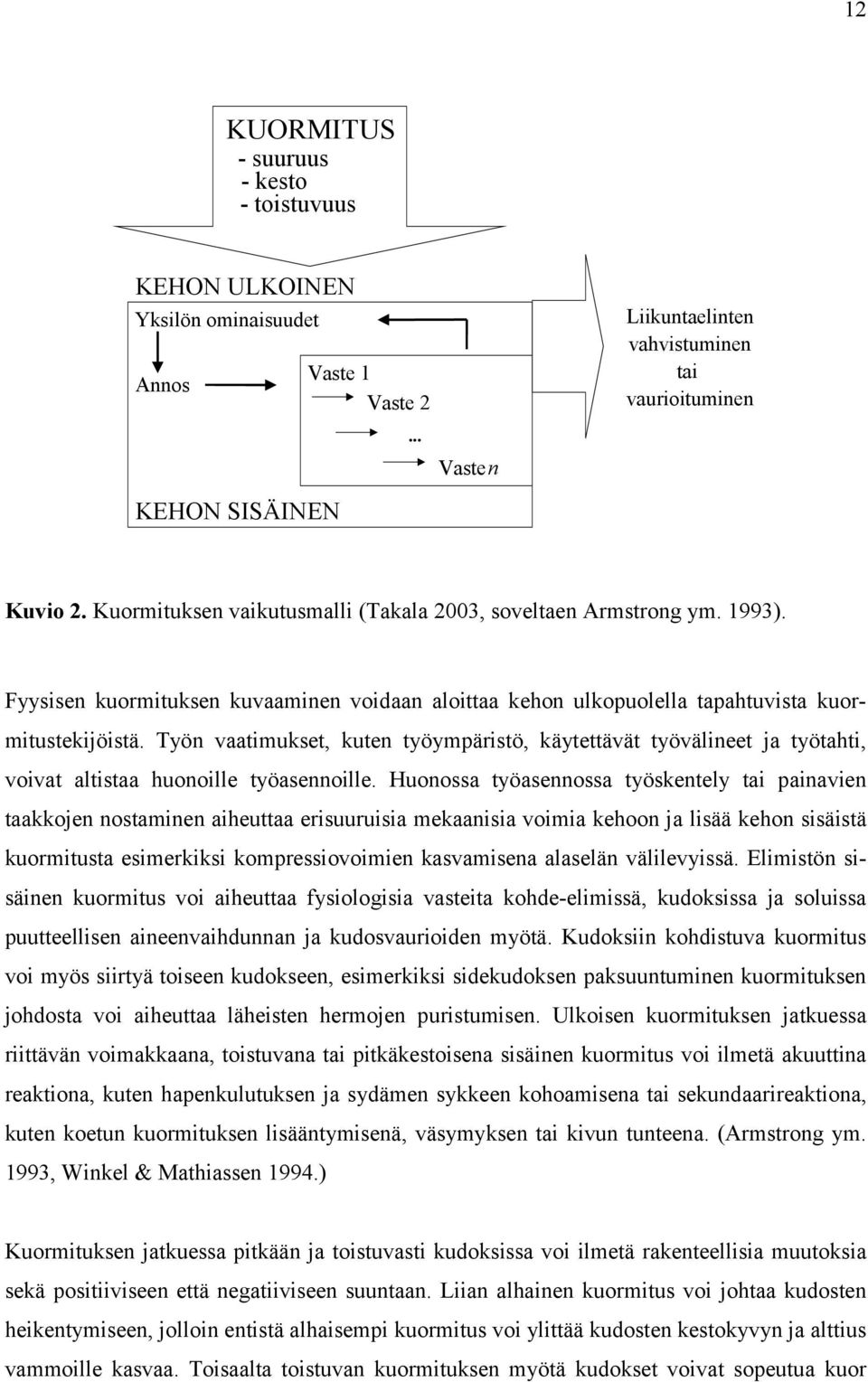 Työn vaatimukset, kuten työympäristö, käytettävät työvälineet ja työtahti, voivat altistaa huonoille työasennoille.