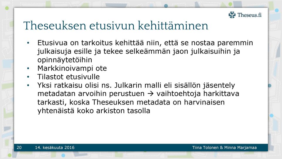 etusivulle Yksi ratkaisu olisi ns.