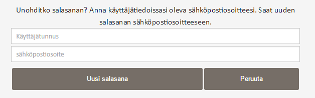 Toukokuu 2016 6 (95) 1.3. Salasanan vaihtaminen Käyttäjä voi vaihtaa jo käytössä olevan MYYNTILASKU-sovelluksen salasanan haluamaansa uuteen salasanaan.