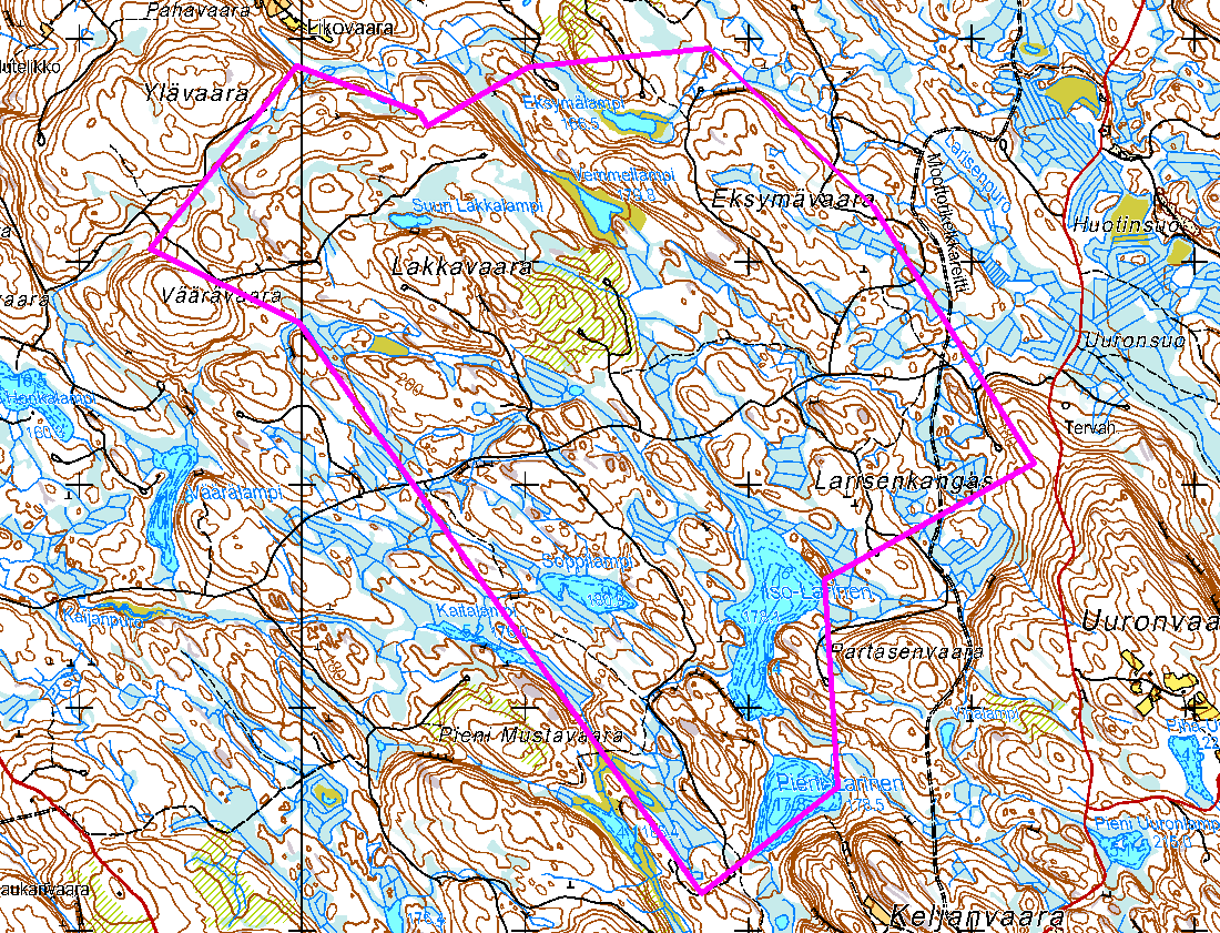 FCG SUUNNITTELU JA TEKNIIKKA OY 2 (10) Kuva 2 Suunnittelualueen likimääräinen rajaus 3 Suunnittelutehtävän tausta UPM-Kymmene Oy on tehnyt osayleiskaavan laadinnasta hakemuksen Lieksan kaupungille.