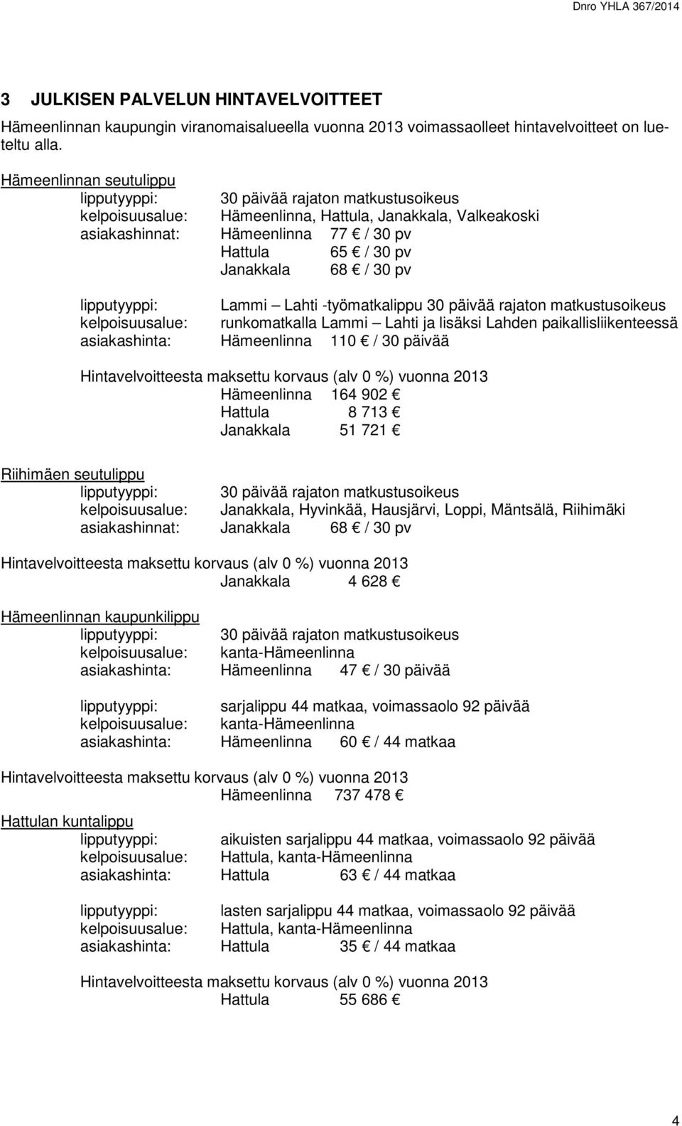 68 / 30 pv lipputyyppi: Lammi Lahti -työmatkalippu 30 päivää rajaton matkustusoikeus kelpoisuusalue: runkomatkalla Lammi Lahti ja lisäksi Lahden paikallisliikenteessä asiakashinta: Hämeenlinna 110 /