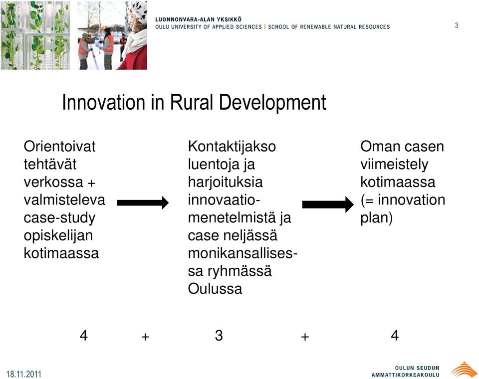 harjoituksia innovaatiomenetelmistä ja case neljässä monikansallisessa