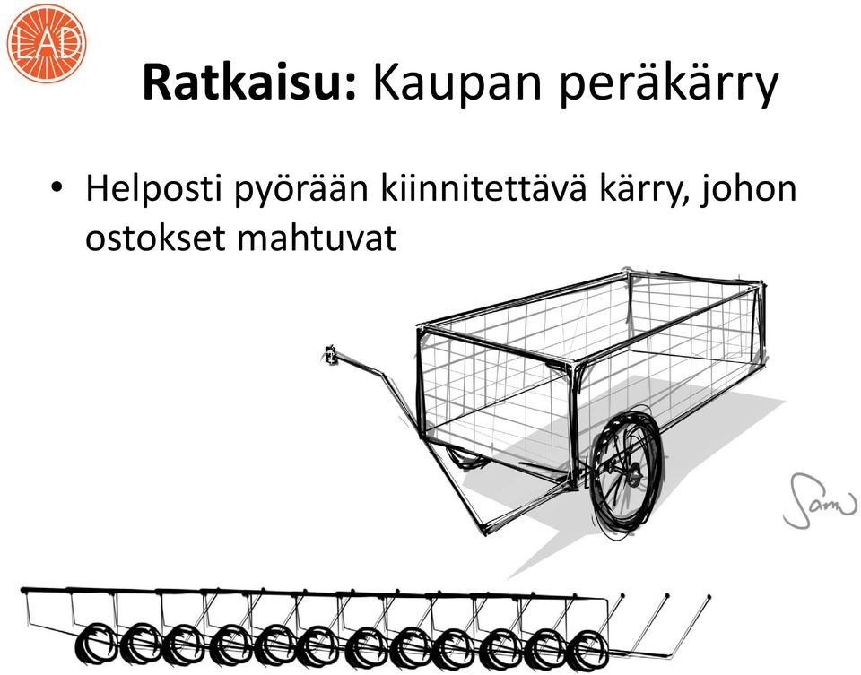 pyörään kiinnitettävä