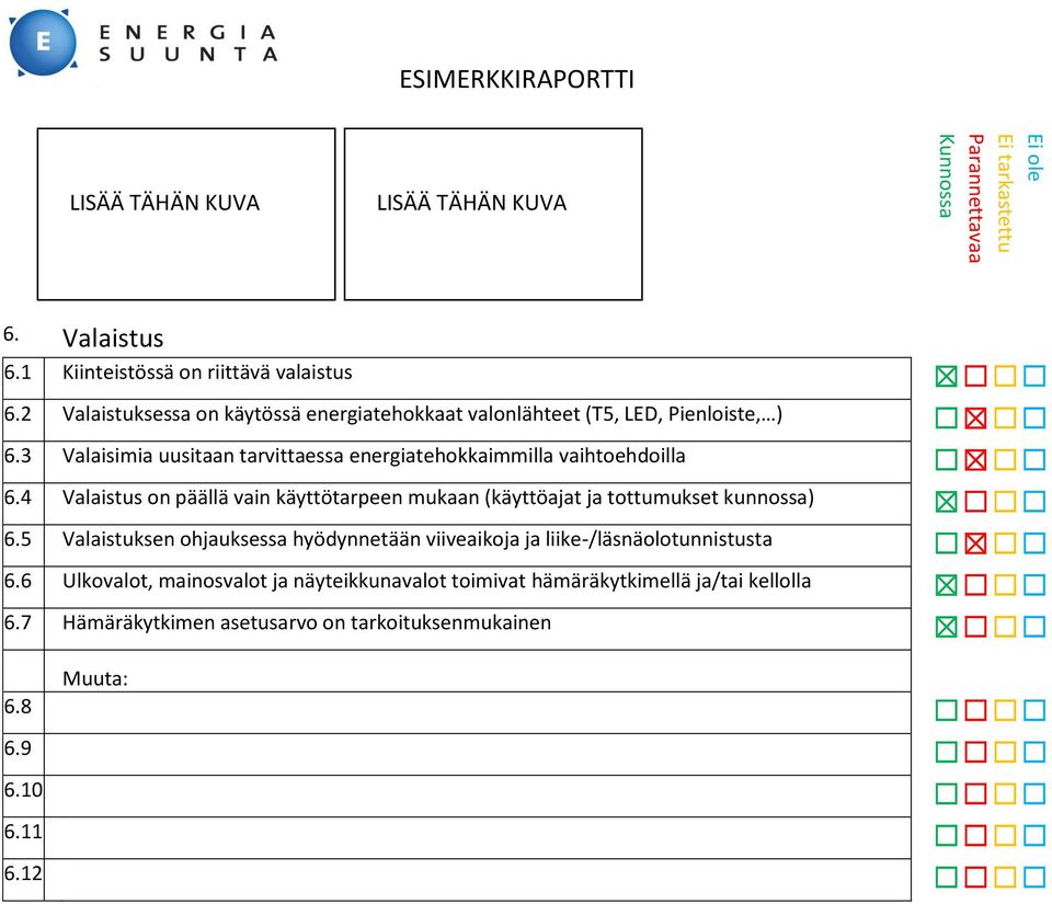 3 Valaisimia uusitaan tarvittaessa energiatehokkaimmilla vaihtoehdoilla 6.