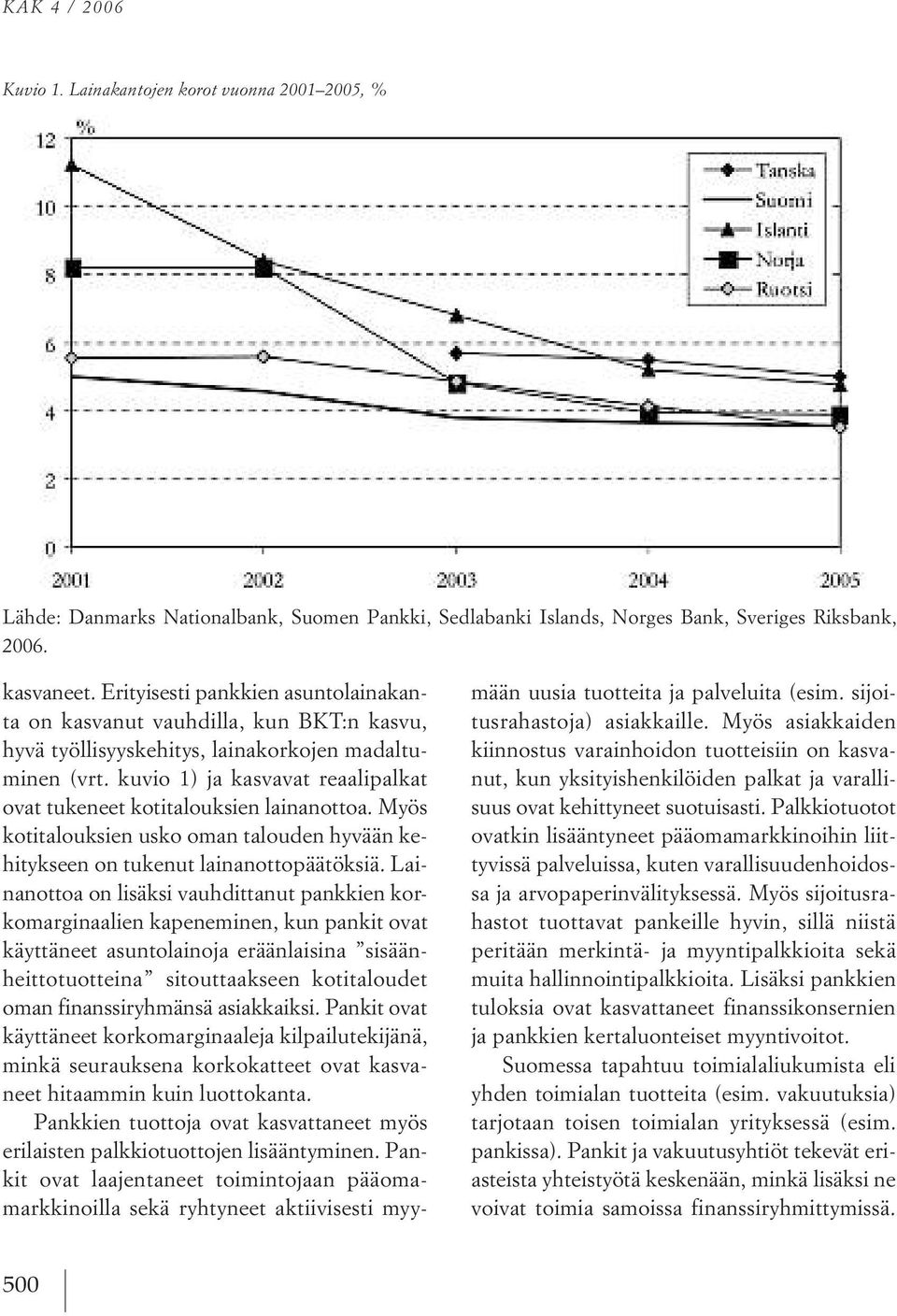 kuvio 1) ja kasvavat reaalipalkat ovat tukeneet kotitalouksien lainanottoa. Myös kotitalouksien usko omantalouden hyväänkehitykseen on tukenut lainanottopäätöksiä.