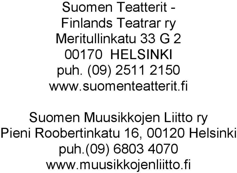 suomenteatterit.