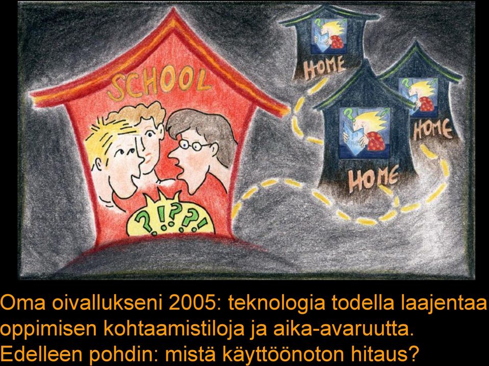 kohtaamistiloja ja aika-avaruutta.