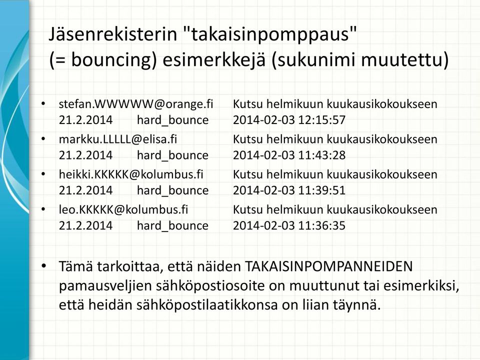 fi Kutsu helmikuun kuukausikokoukseen 21