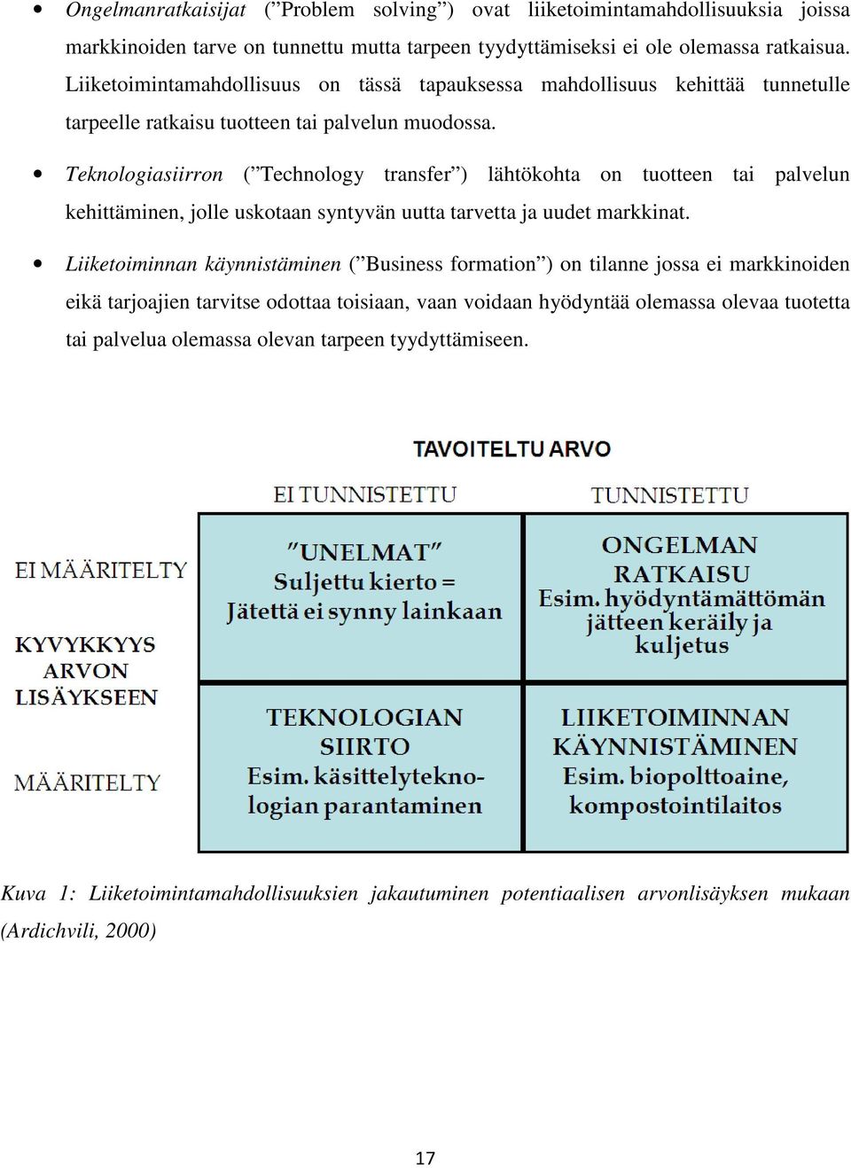 Teknologiasiirron ( Technology transfer ) lähtökohta on tuotteen tai palvelun kehittäminen, jolle uskotaan syntyvän uutta tarvetta ja uudet markkinat.