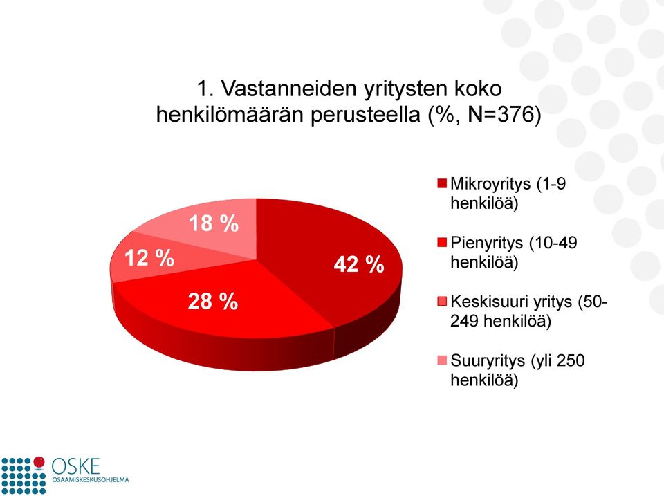 (1-9 henkilöä) Pienyritys (10-49 henkilöä) 28 %