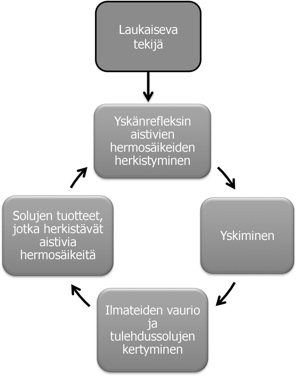 jotka herkistävät aistivia hermosäikeitä