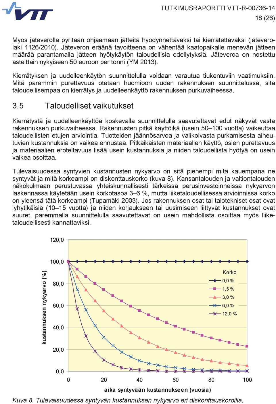 Jäteveroa on nostettu asteittain nykyiseen 50 euroon per tonni (YM 2013). Kierrätyksen ja uudelleenkäytön suunnittelulla voidaan varautua tiukentuviin vaatimuksiin.