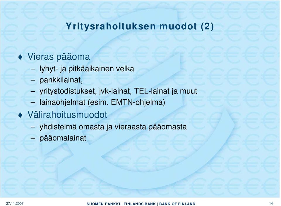 jvk-lainat, TEL-lainat ja muut lainaohjelmat (esim.