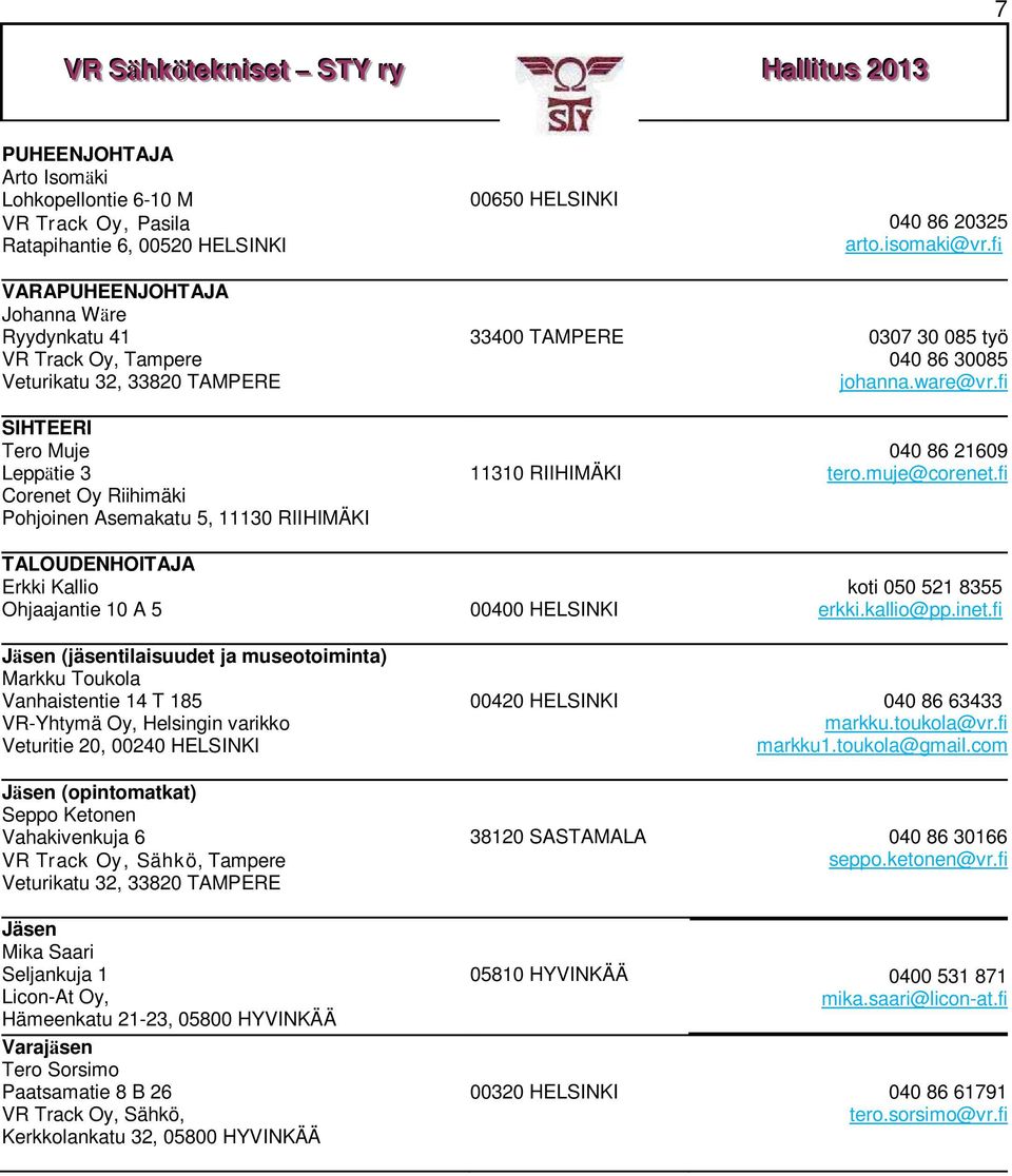 fi SIHTEERI Tero Muje Leppätie 3 Corenet Oy Riihimäki Pohjoinen Asemakatu 5, 11130 RIIHIMÄKI 11310 RIIHIMÄKI 040 86 21609 tero.muje@corenet.