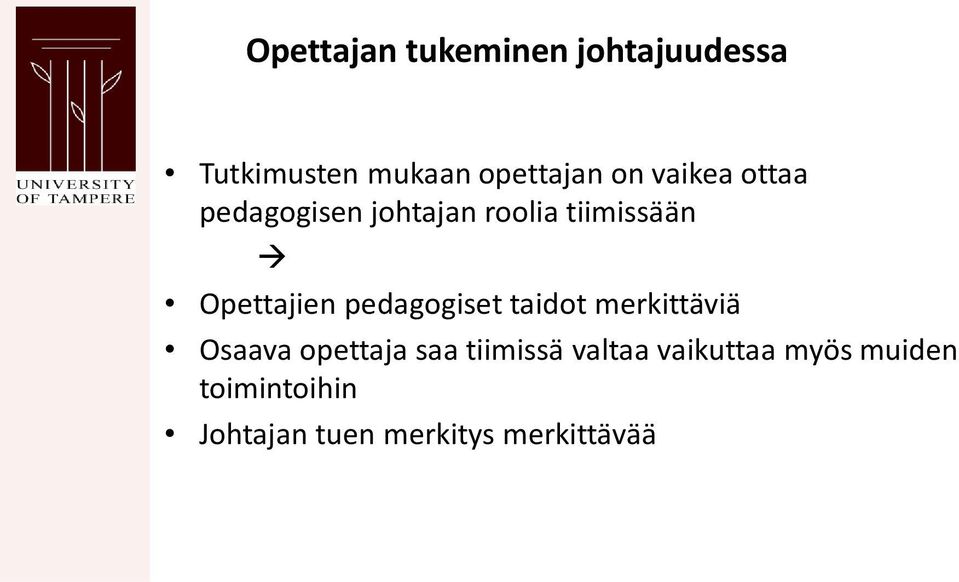 pedagogiset taidot merkittäviä Osaava opettaja saa tiimissä valtaa