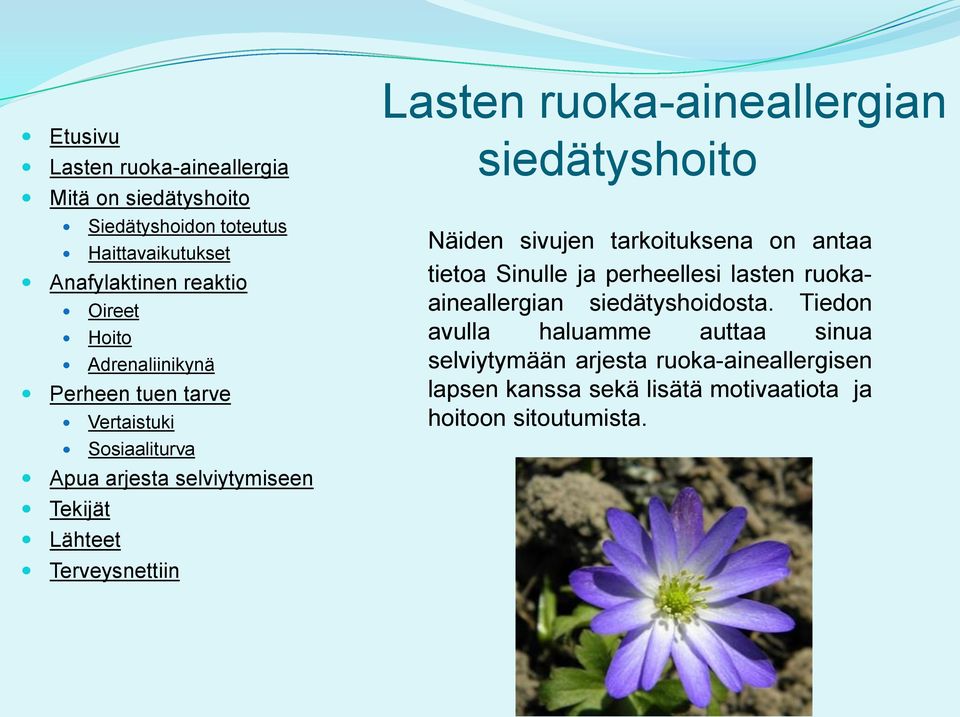 siedätyshoidosta.